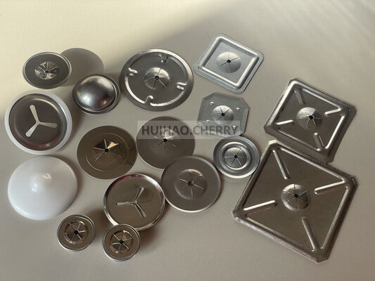 Rondelle autobloquante résistante à la corrosion 1-1/4" en acier inoxydable 316, rondelle carrée pour isolant Rockwool