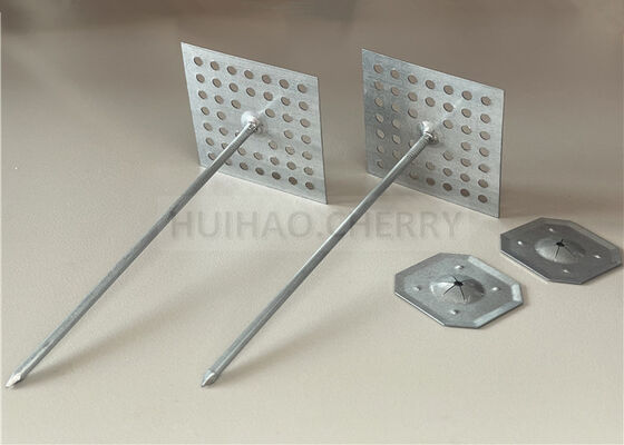 Attaches d'isolation en laine de roche en acier inoxydable 316L, attaches perforées pour l'isolation, pour plafonds et murs