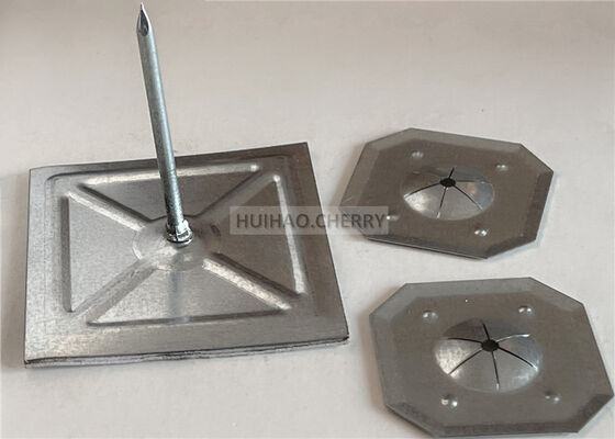 Isolation en laine de roche fixation auto-adhésif épingles d'isolation à bâton 12Gauge 1-1 / 2 "avec laveuse de serrure carrée