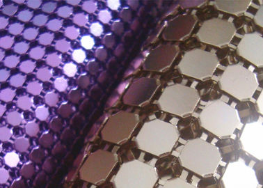 Tissu de paillettes métalliques 3 mm en aluminium flexible pour la décoration intérieure