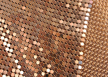Tissu de paillettes métalliques 3 mm en aluminium flexible pour la décoration intérieure