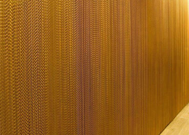 Rideau de plafond en treillis de chaîne d'aluminium avec doubles crochets