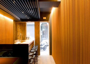 Rideau de plafond en treillis de chaîne d'aluminium avec doubles crochets