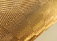 Grillage fait sur commande d'Aechitectural de couleur d'or pour faire des nuances de couverture de lampe