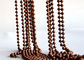 Rideau décoratif en diviseur de draperie de maille de boule de perle en métal avec coloré