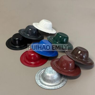 35mm imperméable à l'eau en métal couverture de bouchon de vis couleur en carton ondulé