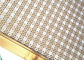Type de perforation rectangulaire de décoration maille d'armure de balustrade de balustrade avec le cadre de couleur d'or