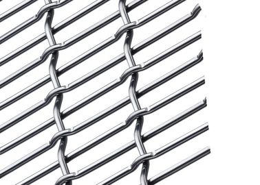 Maille métallique décorative sertie pour cloison de salle d'attente