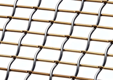 Maille métallique décorative sertie pour cloison de salle d'attente