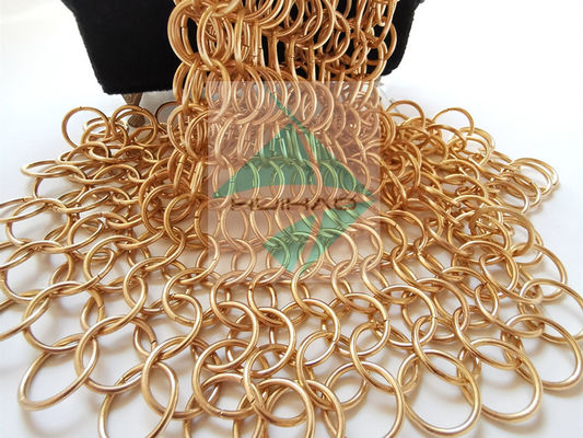 PVD Finshed Couleur or rose en acier inoxydable Rings métalliques ronds