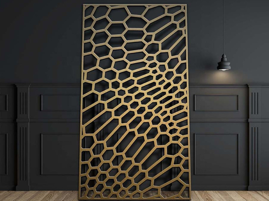 Panneau en treillis d'aluminium découpé au laser 1220x3050mm pour clôture extérieure