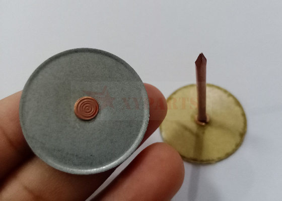 Pins soudés à base ronde de 30 mm pour l'isolation des conduits CVC