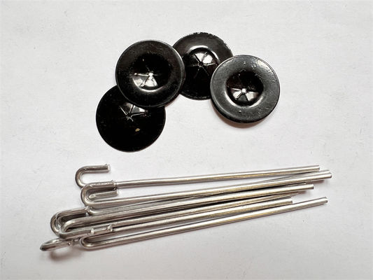 Soudure de phosphatage en aluminium Mesh Fasteners For Pigeon Proofing de panneau solaire de crochet de 38mm