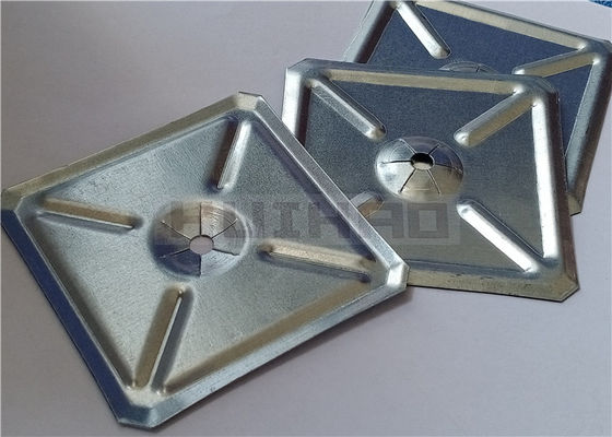 Rondelle autobloquante carrée 60x60mm utilisée pour fixer les goupilles d'isolation de soudage des goujons