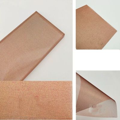 Couleur rouge de Mesh Laminated Glass Curtain Wall de textile tissé