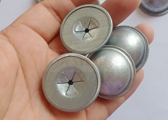 Laveuses à capuche à dôme de 30 mm d'acier galvanisé utilisées pour fixer des broches isolantes