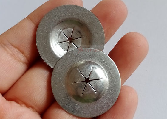 Lavées à verrouillage automatique plat rondes de 25 mm utilisées conjointement avec des ancres de laçage en acier inoxydable