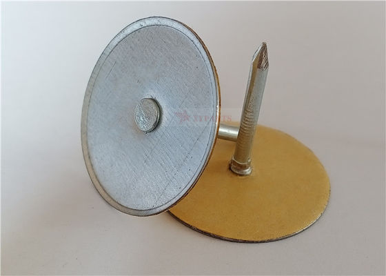 Pins de tête de tasse électrique en acier au carbone pour fixer l'isolation en fibre de verre sur les conduites métalliques