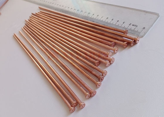 4x245mm Goujons d'isolation de soudage de goujons CD avec revêtement en cuivre en acier doux pour le soudage de cloisons de navires