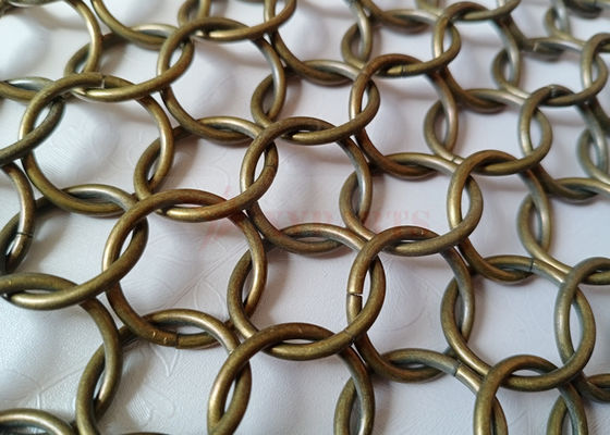 Maille en bronze d'anneau en métal de couleur 1.5x15mm comme séparations de l'espace pour le centre commercial