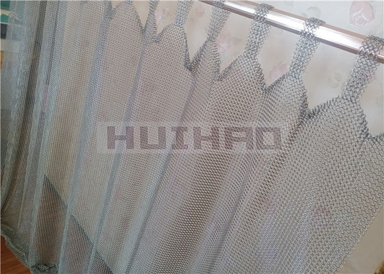 0.8x7mm chaîne en acier inoxydable mail mesh rideaux soudés type pour les diviseurs de pièce