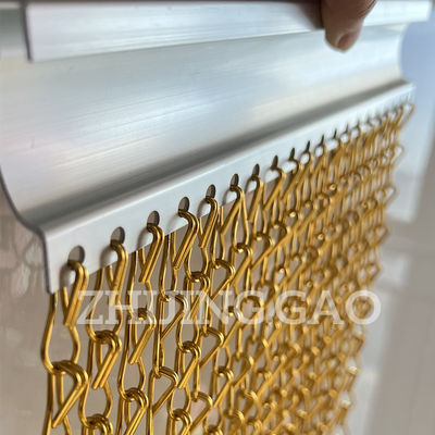 Traitement des couleurs des rideaux en chaîne d'aluminium