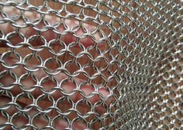 AISI 304 316 Metal le fil 10mm de la draperie 1.2mm de maille pour le diviseur de l'espace/écran de Sun