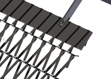 Systèmes architecturaux de fixation d'écran en métal adaptés tissés, métal perforé et augmenté