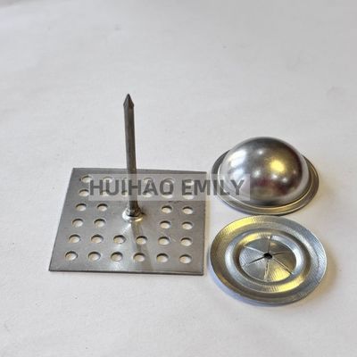 Pins d'ancrage pour l'isolation de la base perforée en acier inoxydable pour la laine de verre