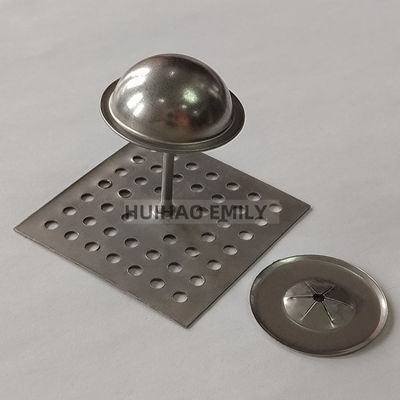 50 mmx50 mm perforé base isolante broches à accrochage avec laveuse auto-verrouillage