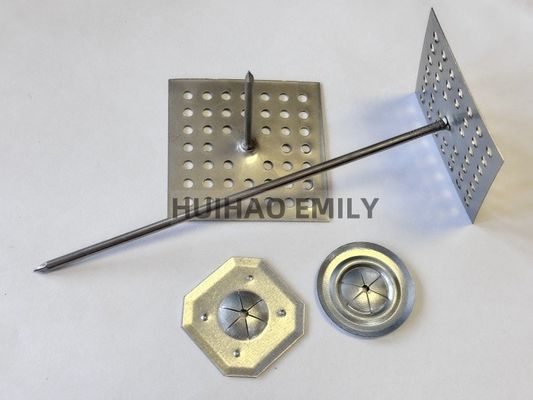 Pins d'isolation de base perforés en acier inoxydable de 12 Ga pour système CVC