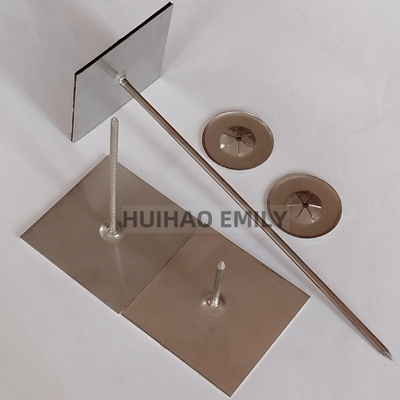 50x50mm Plaque de base auto-adhésif Isolation épingles pour l'isolation des murs extérieurs
