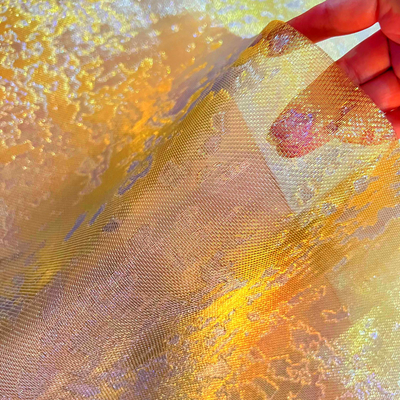 Tissu métallique en laiton laminé et verre pour le revêtement de façade architecturale
