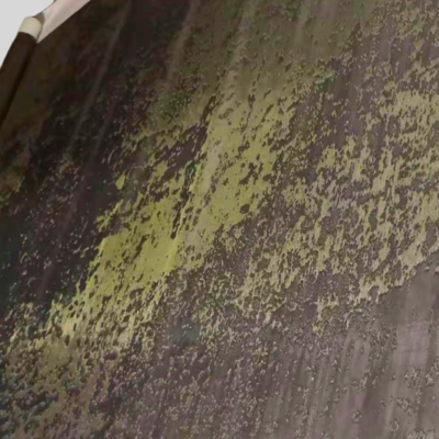Verre coloré teinté, laminé avec treillis métallique pour façade de bâtiment