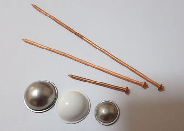 goupilles en acier d'isolation plaquées par cuivre de soudage des goujons de 3mm avec l'individu fermant à clef des chapeaux de dôme