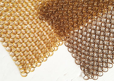Maille de dispersion légère d'anneau en métal de Chainmail pour la séparation d'intérieur de Decoraive