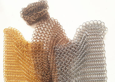 Maille d'anneau en métal de lutte anti-incendie de 1.2MMX10MM pour la fabrication de cloison de séparation