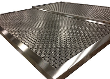 Type rigide de maille d'armure filet à mailles de cabine d'ascenseur avec le cadre fait sur commande d'aluminium de V