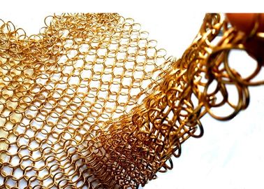 Rideau en maille de cheminée de 1.2X10MM, panneaux de rideau en maille en métal pour le diviseur de l'espace