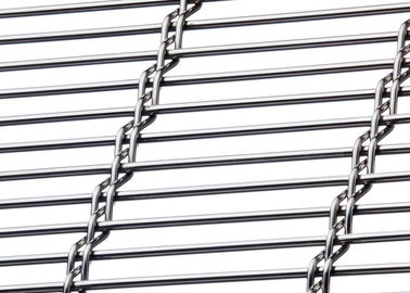 Grillage architectural de fil machine, séparation de tissu en métal de mur extérieur