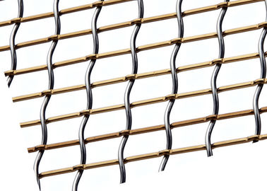Grillage architectural d'acier inoxydable, maille décorative de revêtement de mur intérieur