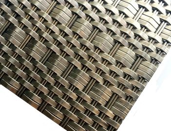 Tissu tissé de fil d'acier inoxydable, façade rigide architecturale décorative de maille