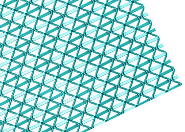 Engrenez le grillage architectural rigide d'acier inoxydable pour le revêtement décoratif de mur