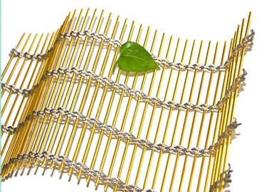 Le bureau divise le grillage architectural fait en couleur Rod d'or avec des câbles de solides solubles