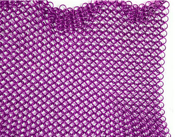 Maille d'anneau d'acier inoxydable de cloison de séparation pour le diamètre 8MM du mur rideau 1MM d'hôtel ouverts