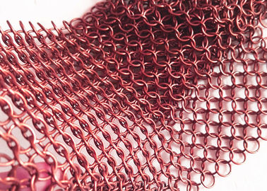 Mètres décoratif Ring Mesh Curtain Drapery, couleur faite sur commande Mesh Drapery de 316 solides solubles 3