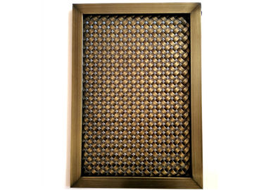 Grillage architectural de conception de cadre avec Finshed plaqué par cuivre antique