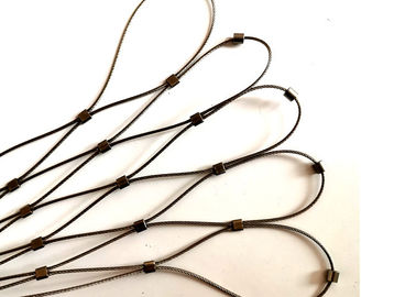 filet de sécurité flexible de corde d'acier inoxydable de diamètre de 2MM pour la protection d'automne de pente