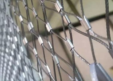 Câble métallique flexible d'acier inoxydable de l'olive 316 Mesh For Zoo Fence