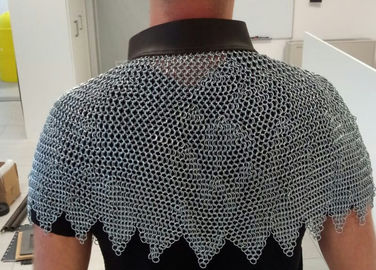 Type soudé rond Ring Weave Stainless Steel Metal Mesh Glove And Body Security